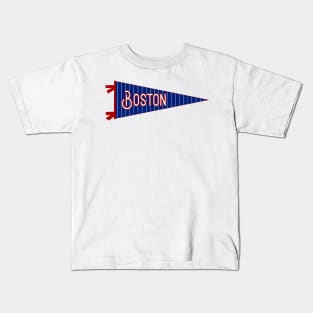 Boston Pinstripe Pennant Kids T-Shirt